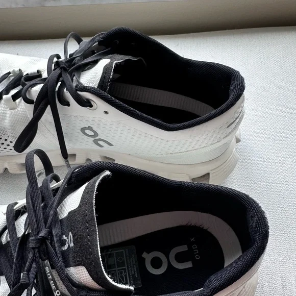 On Running White and Black Athletic Sneakers - Picture 8 of 9